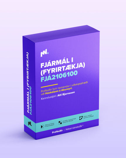 Fjármál I (fyrirtækja) (FJÁ2106100)