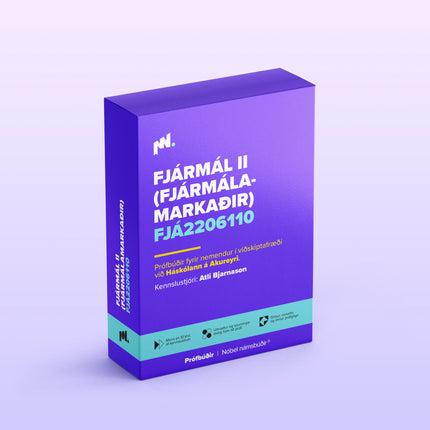 Fjármál II (fjármálamarkaðir) (FJÁ2206110)