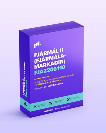 Fjármál II (fjármálamarkaðir) (FJÁ2206110)