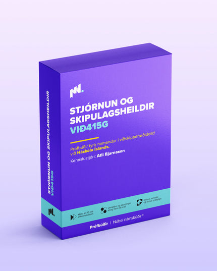 Stjórnun og skipulagsheildir (VIÐ415G)