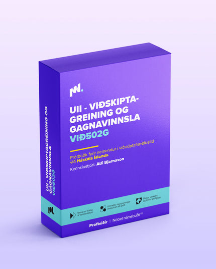 UII - viðskiptagreining og gagnavinnsla (VIÐ502G)