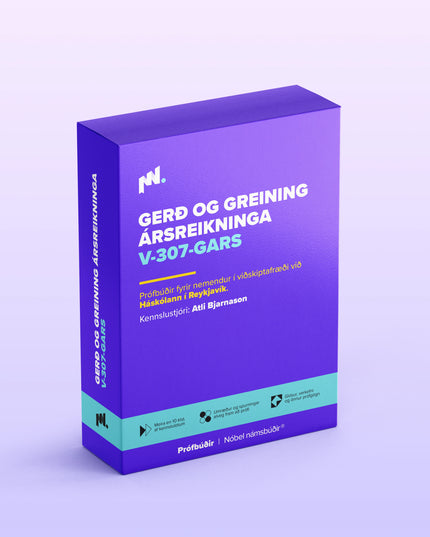 Gerð og greining ársreikninga (V-307-GARS)